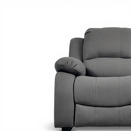 Valerie Grey Leather 3 Seater Sofa
