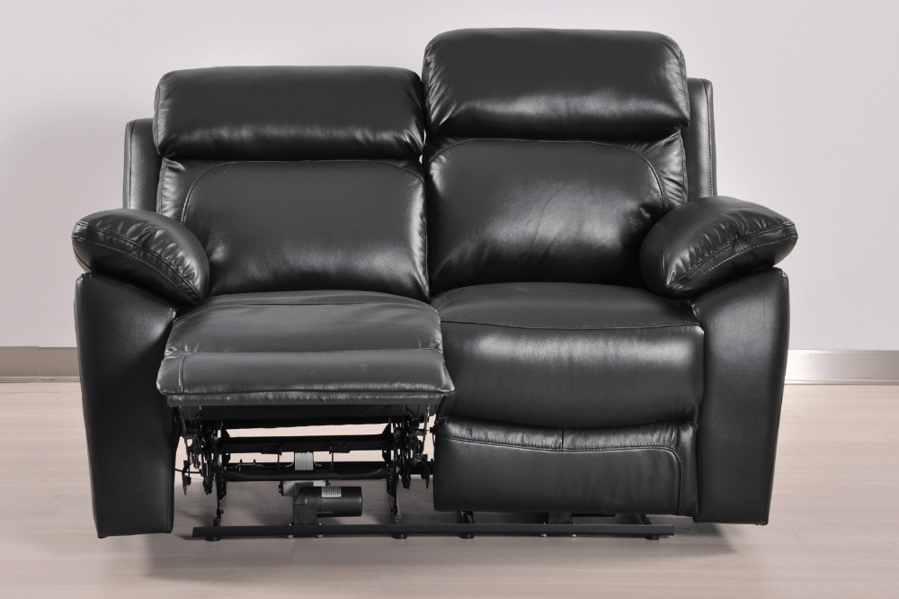 Dandrea Genuine Leather Black Electric Power Recliner 3+2 Seater Sofa Set - Furniture Instore
