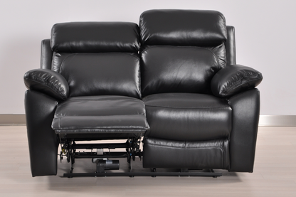 Dandrea Genuine Leather Black  Electric Power Recliner 2+2 Seater Sofa Set