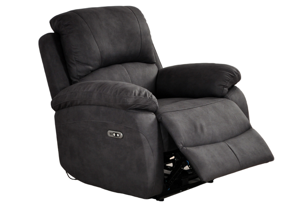 Roma Grey Fabric Electric Armchair