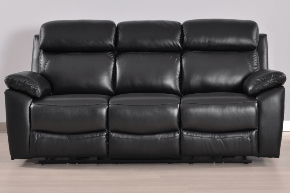 Dandrea Genuine Leather Black Electric Power Recliner 3+2 Seater Sofa Set - Furniture Instore