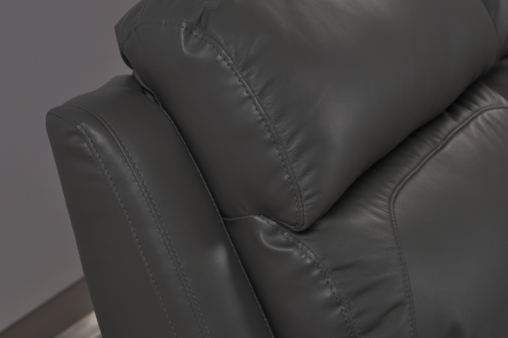Dandrea Genuine Leather Grey Electric Power Recliner 2+2 Seater Sofa  Set