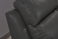 Dandrea Genuine Leather Grey Electric Power Recliner 3+1 Seater Sofa Set - Furniture Instore