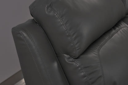 Dandrea Genuine Leather Grey Electric Power Recliner 3+1 Seater Sofa Set - Furniture Instore