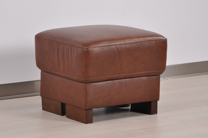 Dalmore Genuine Leather Tan Footstool