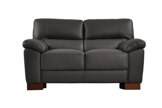 Dalmore Genuine Leather Grey 2+2 Seater Sofa Set - Furniture Instore