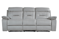Foster Light Grey Fabric Electric Recliner 3+1 Seater Sofa Set - Furniture Instore