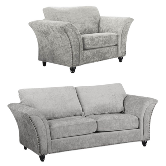 Canterbury Truffle Fabric 3+1 Seater Sofa Set