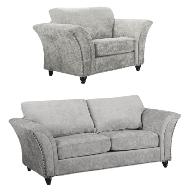 Canterbury Truffle Fabric 3+1 Seater Sofa Set - Furniture Instore