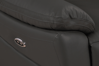 Dandrea Genuine Leather Grey Electric Power Recliner 3+1 Seater Sofa Set - Furniture Instore