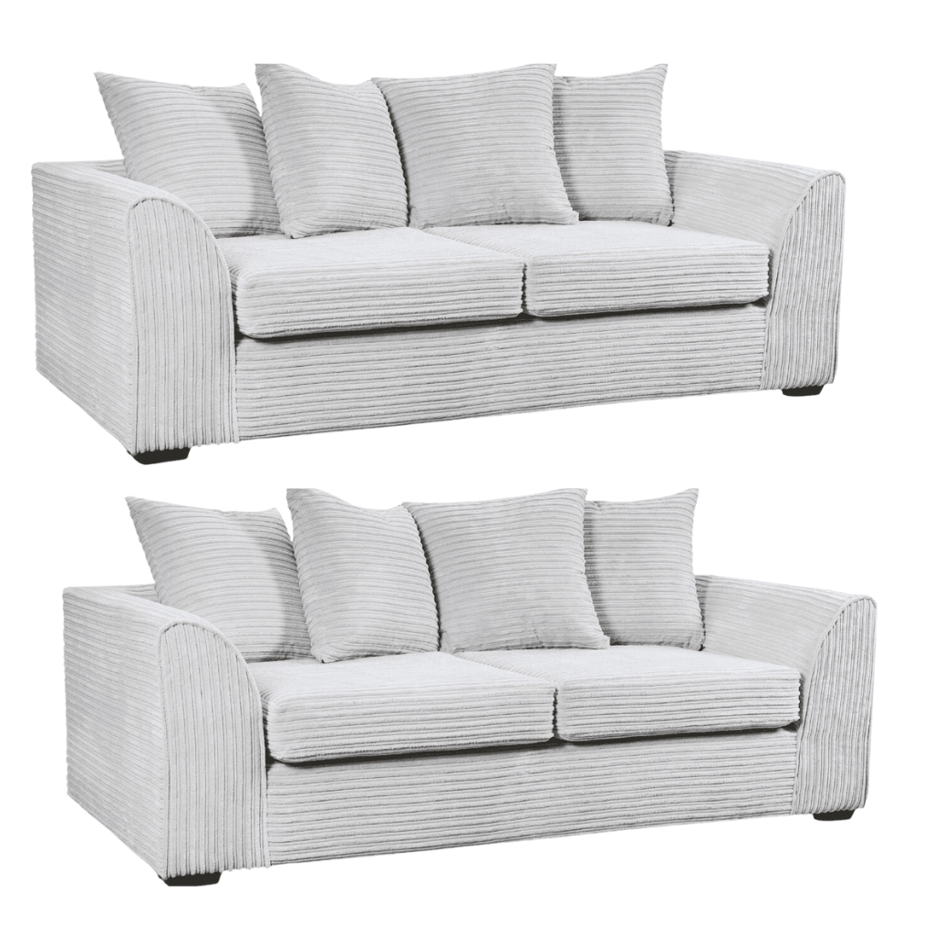 Byron Shark Fabric 3+3 Seater Sofa Set - Furniture Instore