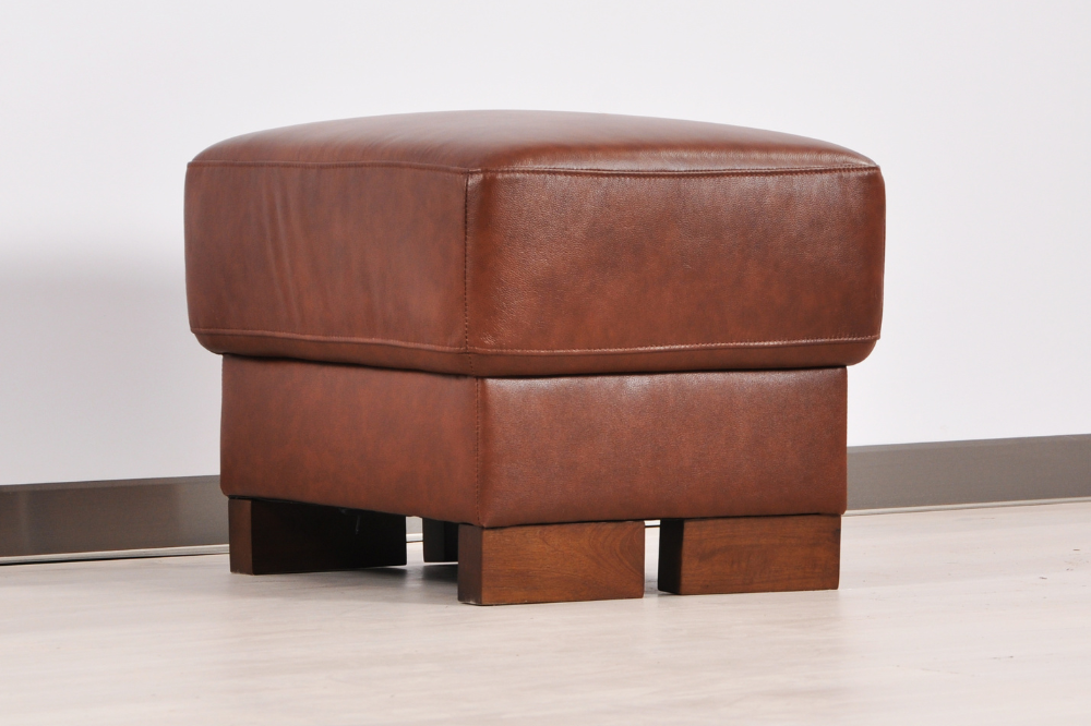 Dalmore Genuine Leather Tan Footstool