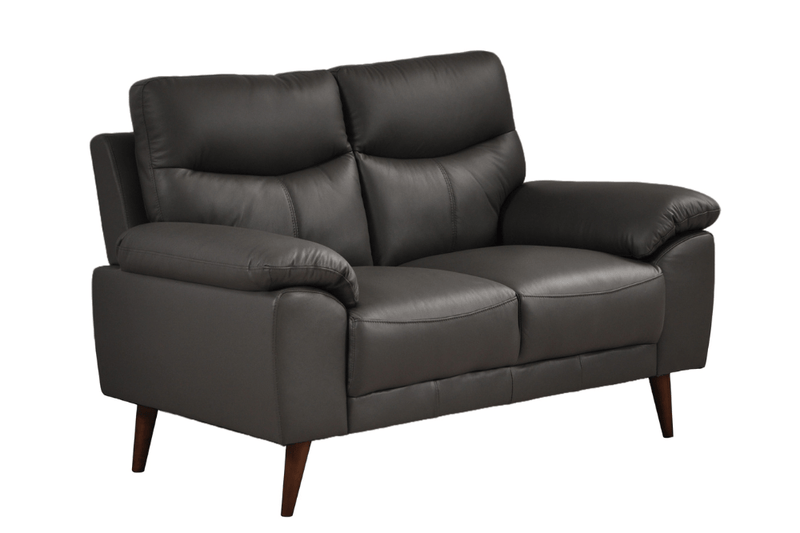 Vantage Genuine Leather Grey 3+2+1 Seater Sofa Set - Furniture Instore