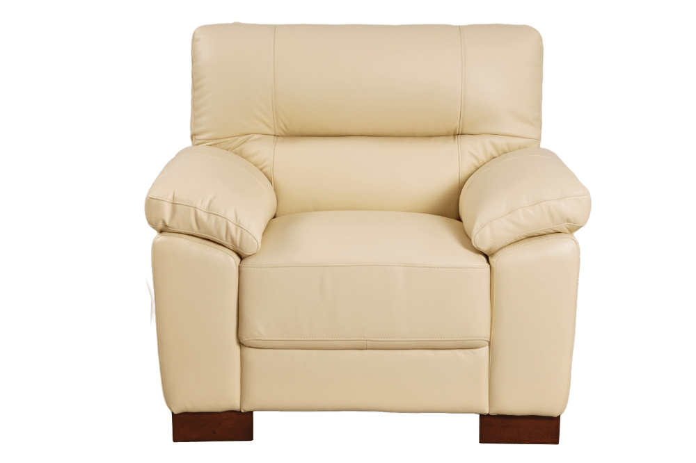 Dalmore Genuine Leather Cream 2+1 Seater Sofa Set - Furniture Instore