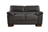 Dalmore Genuine Leather Grey 2+1 Seater Sofa Set - Furniture Instore