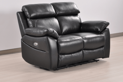 Dandrea Genuine Leather Black Electric Power Recliner 3+2 Seater Sofa Set - Furniture Instore
