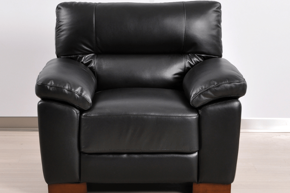 Dalmore Genuine Leather Black 3+2+1 Seater Sofa Set - Furniture Instore