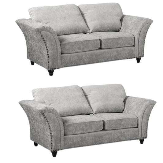 Canterbury Truffle Fabric 2+2 Seater Sofa Set