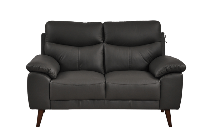Vantage Genuine Leather Grey 2+1+1 Seater Sofa Set - Furniture Instore