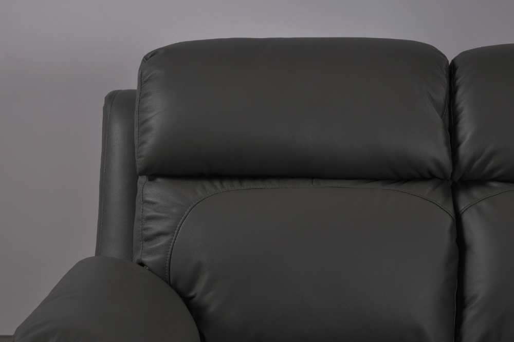 Dandrea Genuine Leather Grey Electric Power Recliner 3+2 Seater Sofa Set - Furniture Instore