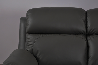 Dandrea Genuine Leather Grey Electric Power Recliner 2+2 Seater Sofa  Set