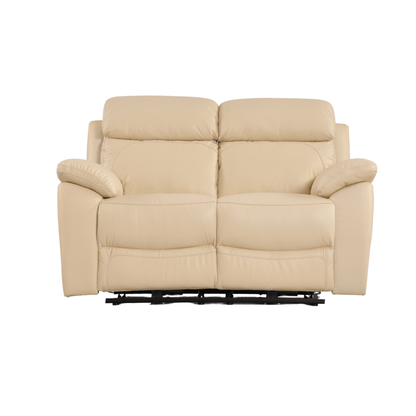 Dandrea Genuine Leather Cream Electric Power Recliner 2+1 Seater Sofa Set - Furniture Instore
