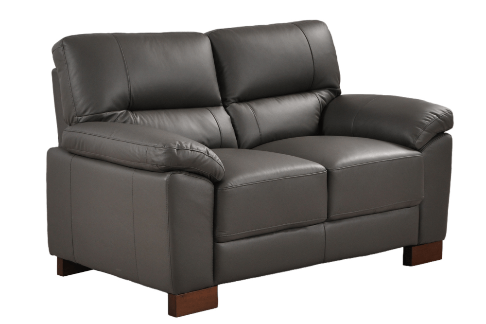 Dalmore Genuine Leather Grey 3+2 Seater Sofa Set - Furniture Instore