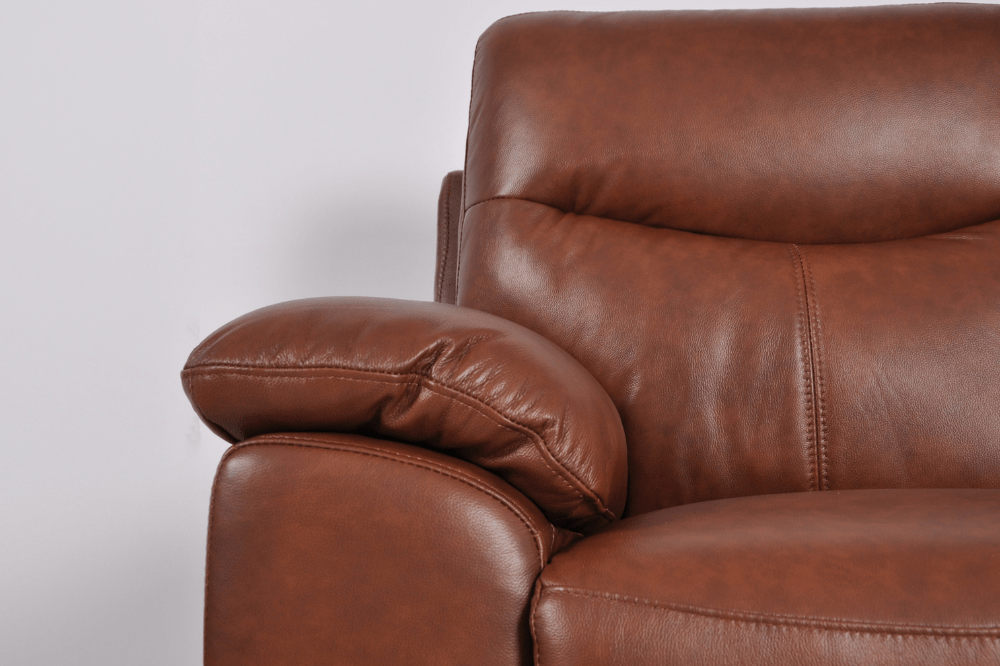 Vantage Genuine Leather Tan 2+2 Seater Sofa Set - Furniture Instore