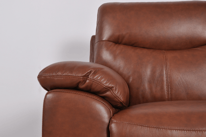 Vantage Genuine Leather Tan 2+2 Seater Sofa Set - Furniture Instore