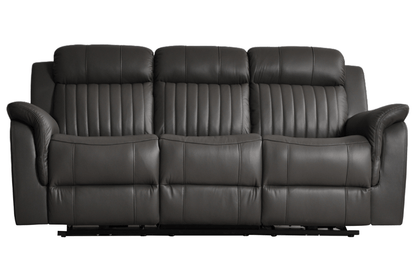 Cidliano Genuine Leather Grey Electric Power Recliner 3+2+1 Seater Sofa Set - Furniture Instore