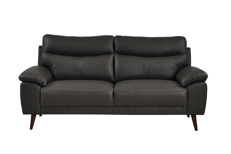 Vantage Genuine Leather Grey 3+2+1 Seater Sofa Set - Furniture Instore