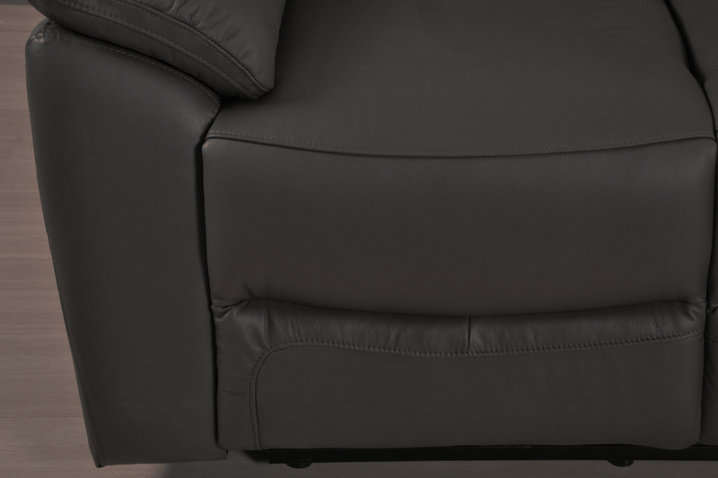 Dandrea Genuine Leather Grey Electric Power Recliner 3+3 Seater Sofa Set - Furniture Instore