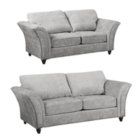 Canterbury Truffle Fabric 3+2 Seater Sofa Set