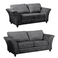 Canterbury Grey  Fabric 3+2 Seater Sofa Set
