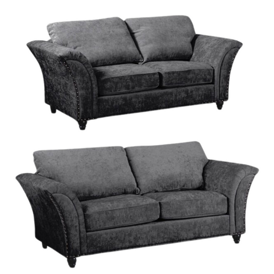Canterbury Grey  Fabric 3+2 Seater Sofa Set