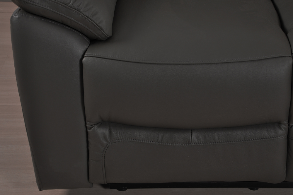 Dandrea Genuine Leather Grey Electric Power Recliner 2+2 Seater Sofa  Set