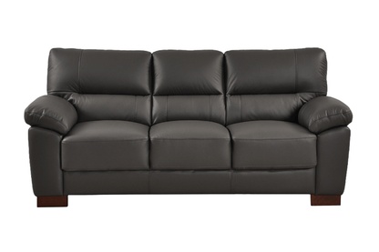 Dalmore Genuine Leather Grey 3+2 Seater Sofa Set - Furniture Instore