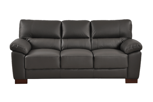 Dalmore Genuine Leather Grey 3+2 Seater Sofa Set - Furniture Instore