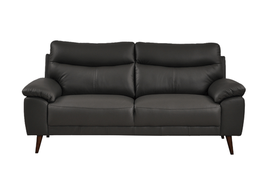 Vantage Genuine Leather Grey 3+1+1 Seater Sofa Set - Furniture Instore