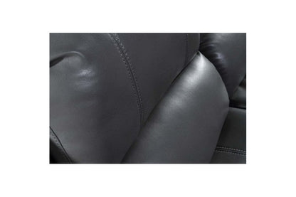 Valencia Grey Leather Manual Recliner 2+1 Seater Sofa Set
