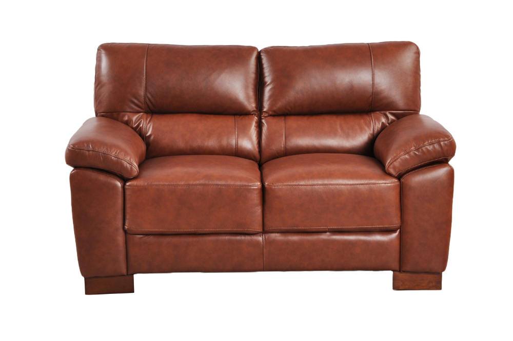 Dalmore Genuine Leather Tan 3+2 Seater Sofa Set