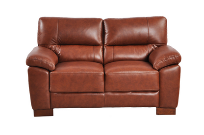 Dalmore Genuine Leather Tan 3+2 Seater Sofa Set