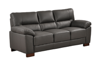 Dalmore Genuine Leather Grey 3+1 Seater Sofa Set - Furniture Instore