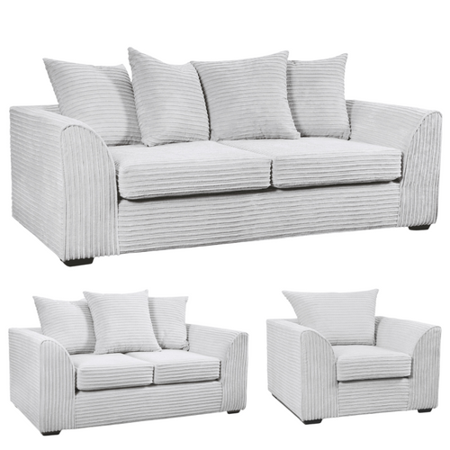 Byron Shark Fabric 3+2+1 Seater Sofa Set