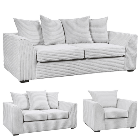 Byron Shark Fabric 3+2+1 Seater Sofa Set