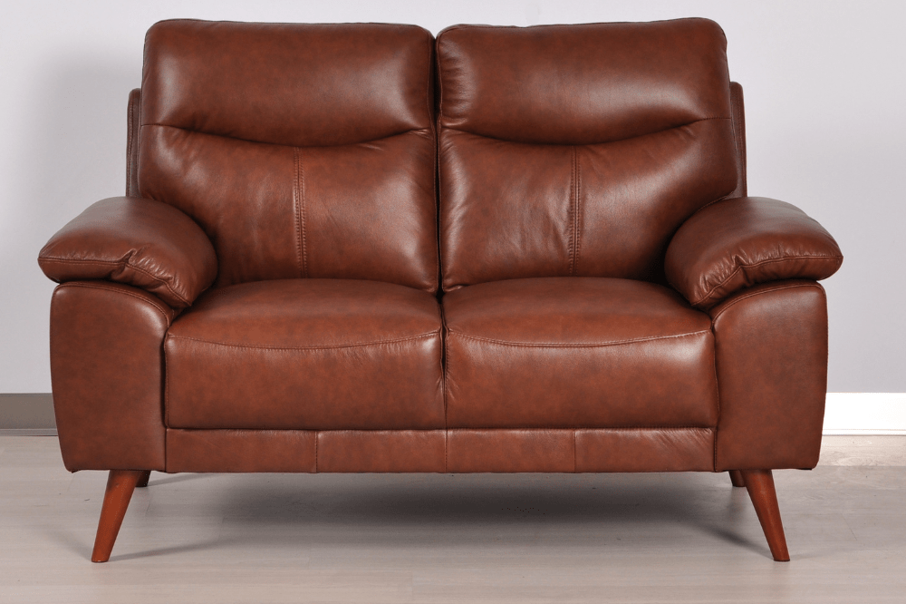 Vantage Genuine Leather Tan 2+2 Seater Sofa Set - Furniture Instore