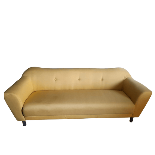 Outlet Alex Yellow Fabric 3 Seater Sofa - Furniture Instore