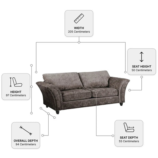 canterbury-truffle-fabric-3-1-seater-sofa-set-3-seater-measurement-diagram