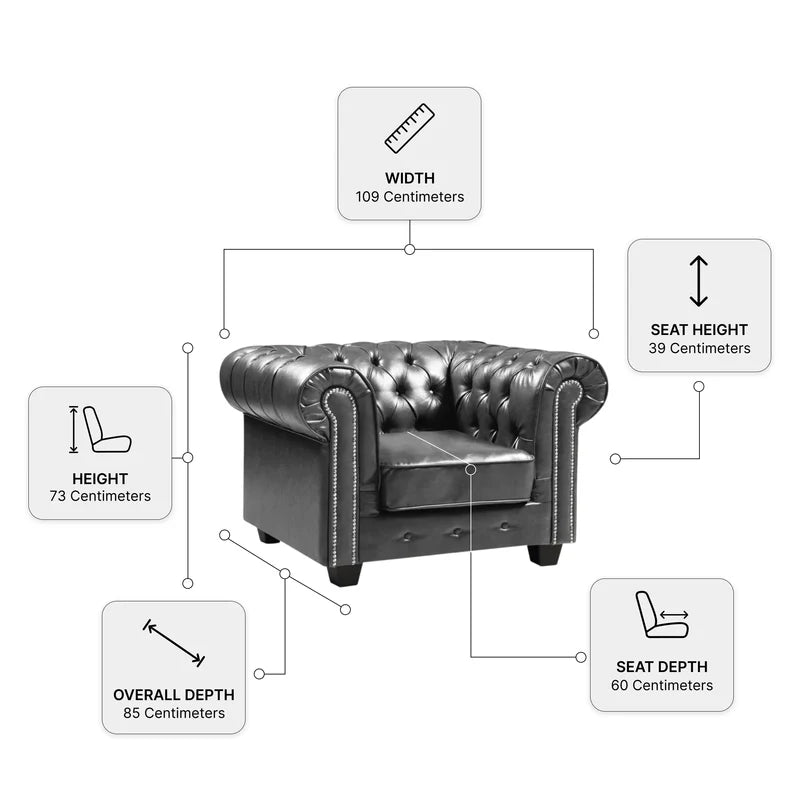 chesterfield-grey-leather-antique-2-1-seater-sofa-set-1-seater-measurement-diagram