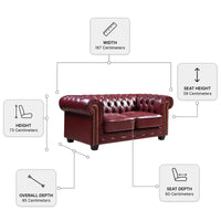 chesterfield-red-leather-antique-2-1-seater-sofa-set-2-seater-measurement-diagram